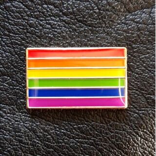 Rainbow Flag Lapel Pin Badge