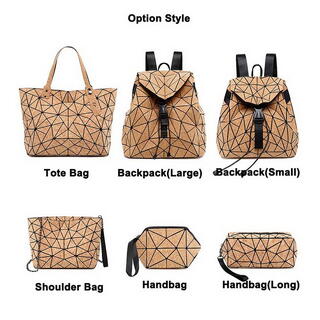 Geometric Eco Friendly Cork Backpack, Handbag & Tote Bag