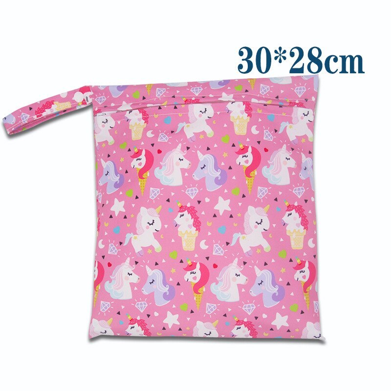 Waterproof Baby Wet Bags For Nappy Storage In Cute Design