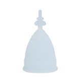 Reusable Soft Silicone Menstrual Cup [Small White]