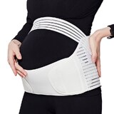 Pregnancy & Postpartum Belly & Back Brace Support - Large White