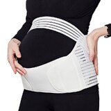 Pregnancy & Postpartum Belly & Back Brace Support - 2X Extra Large White