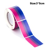 Bisexual Pride Stickers Roll (250x)