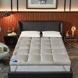Hotel Style Mattress Topper In Grey Double
