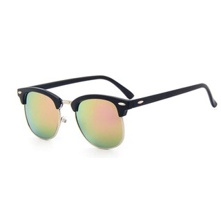 Classic Semi Rimless Sunglasses [Black Frames w/ Tinted Lenses]