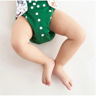 Reusable Charcoal Bamboo Cloth Nappy With Adjustable Snap Buttons & Gusset 