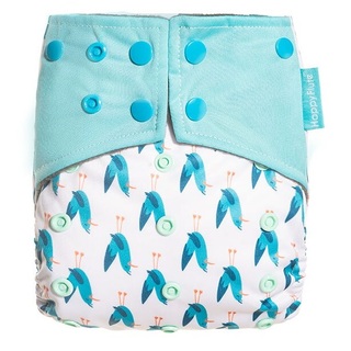 Reusable Charcoal Bamboo Cloth Nappies With Adjustable Snap Buttons