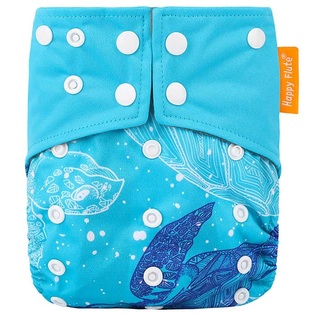 Reusable Charcoal Bamboo Cloth Nappies With Adjustable Snap Buttons
