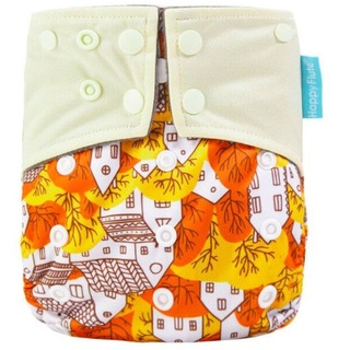 Reusable Charcoal Bamboo Cloth Nappies With Adjustable Snap Buttons