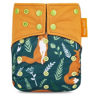 Reusable Charcoal Bamboo Cloth Nappies With Adjustable Snap Buttons