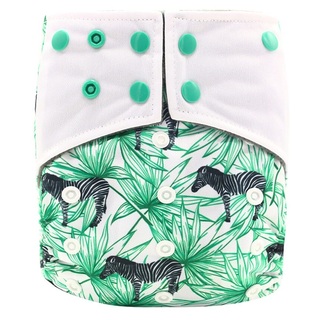 Reusable Charcoal Bamboo Cloth Nappies With Adjustable Snap Buttons