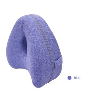 Heart Shapped Orthopedic Memory Foam Leg & Knee Pillow (Blue)