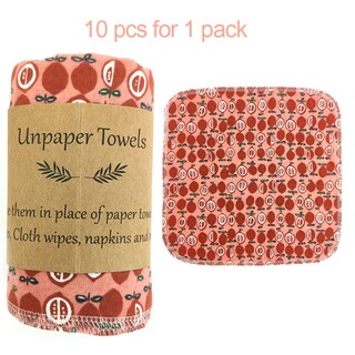 10 x Reusable Paperless Paper Towes Cloths