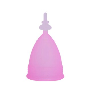 Reusable Soft Silicone Menstrual Cup [Large Pink]