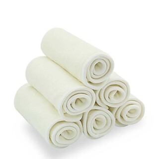 Pack of 10 Bamboo Inserts For Reusable and Washable Nappies