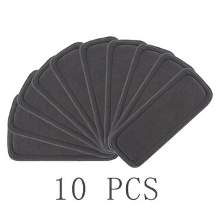 10x 5 Layer Charcoal Bamboo Inserts For Reusable Cloth Nappies