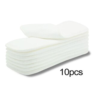 10X 3 Layers Microfiber Inserts For Reusable Cloth Nappy