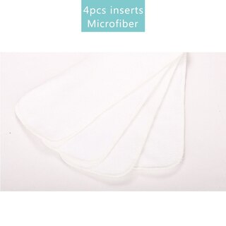 4x 3 Layers Microfiber Inserts For Reusable Cloth Nappy