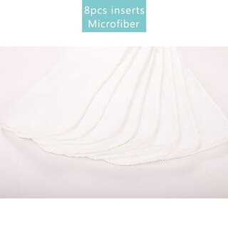 8X 3 Layers Microfiber Inserts For Reusable Cloth Nappy