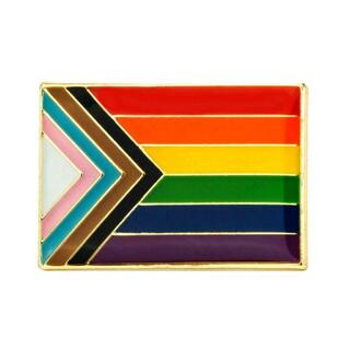 Progress Pride Flag Lapel Pin Badge
