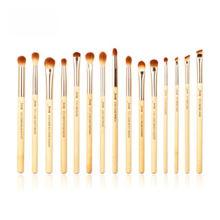 Jessup Professional Bamboo Makeup Kit With Foundation, Powder, Blush, Eye & Shader Brushes 15 pcs
