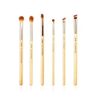 Jessup Professional Bamboo Makeup Kit With Foundation, Powder, Blush, Eye & Shader Brushes 6 pcs