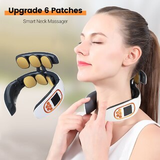 Pulse Neck & Full Body Massager With Electrode Patches & Heat Control