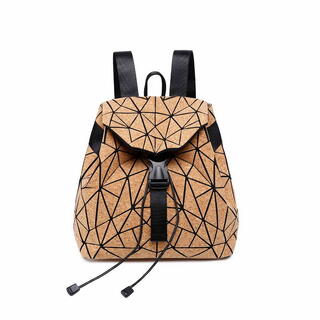 Geometric Eco Friendly Cork Backpack (Small)