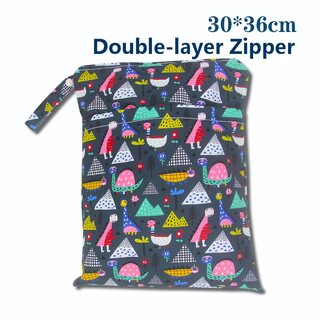 Waterproof Baby Wet Bags For Nappy Storage In Cute Design (Large #6)