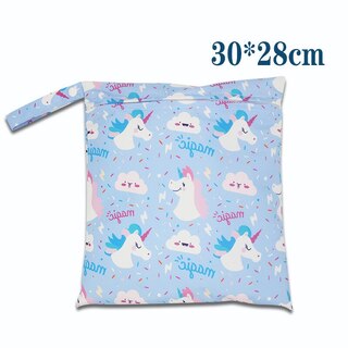 Waterproof Baby Wet Bags For Nappy Storage In Cute Design (Large #9)