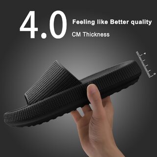 Ultra Soft Pillow Slides EVA Sandals (Black)