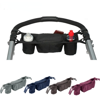 Universal Pouch Organiser With Cup & Bottle Holder For Stroller