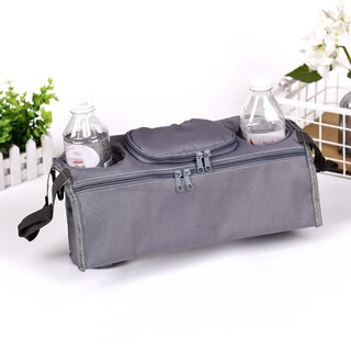 Universal Pouch Organiser With Cup & Bottle Holder For Stroller