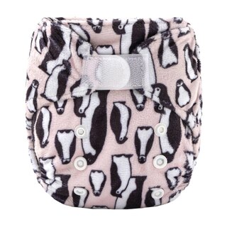 Newborn/Premature Reusable Charcoal Bamboo Nappy With Velcro & Snap Buttons