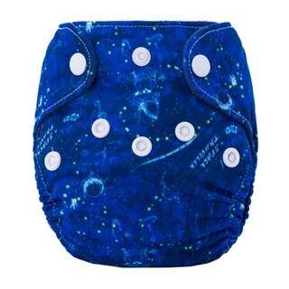 Newborn/Premature Reusable Charcoal Bamboo Nappy With Snap Buttons