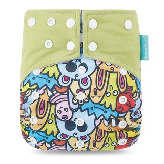 Reusable Fleece Cloth Nappies With Adjustable Snap Buttons
