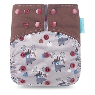 Reusable Fleece Cloth Nappies With Adjustable Snap Buttons