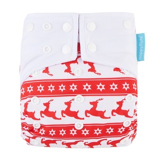 Reusable Fleece Cloth Nappies With Adjustable Snap Buttons