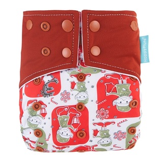 Reusable Fleece Cloth Nappies With Adjustable Snap Buttons
