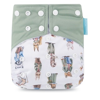Reusable Fleece Cloth Nappies With Adjustable Snap Buttons