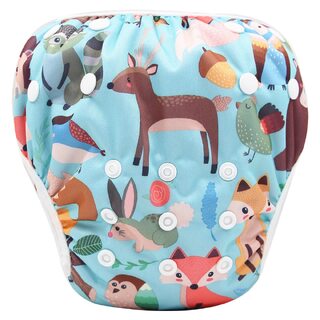 Reusable Swimming Baby Nappy With Adjustable Snap Buttons
