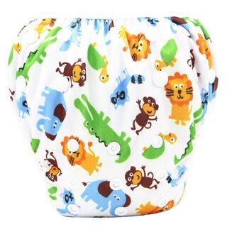 Reusable Swimming Baby Nappy With Adjustable Snap Buttons