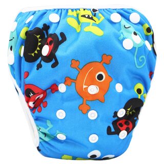 Reusable Swimming Baby Nappy With Adjustable Snap Buttons