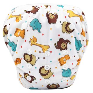 Reusable Swimming Baby Nappy With Adjustable Snap Buttons