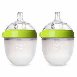 Comotomo Squeezable Silicone Baby Bottle Twin Pack