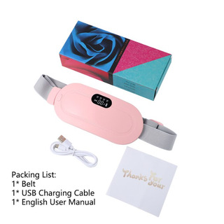 Abdominal, Period & Back Pain Relief Vibrating Heat Pack (Pink)