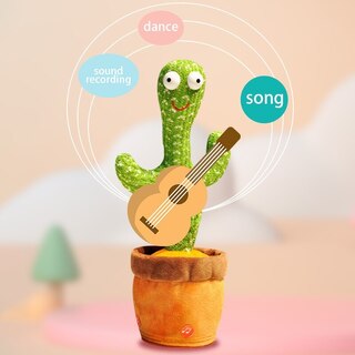 Recordable Dancing Catus Toy With 120 Songs