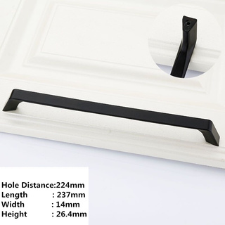 Stylish Matte Black Handles For Kitchen, Doors Or Bathroom Design 1 (24cm)