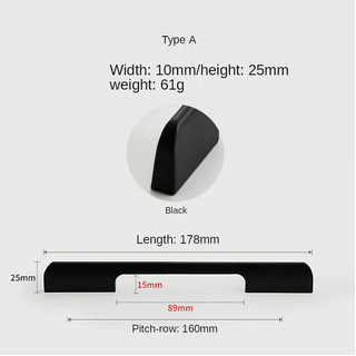 Stylish Matte Black Handles For Kitchen, Doors Or Bathroom (Design 3)