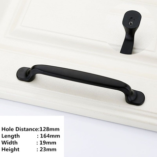 Stylish Matte Black Handles For Kitchen, Doors Or Bathroom (Design 6) [Length: 15cm]
